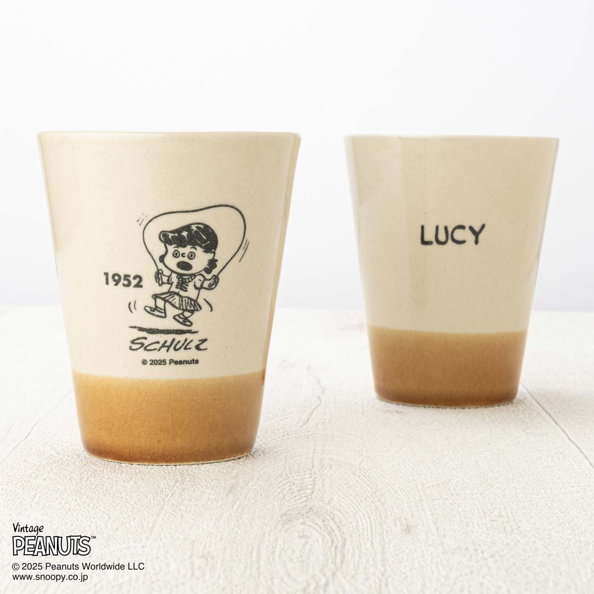 MASHICO タンブラー PEANUTS [LUCY 1952] アンバー