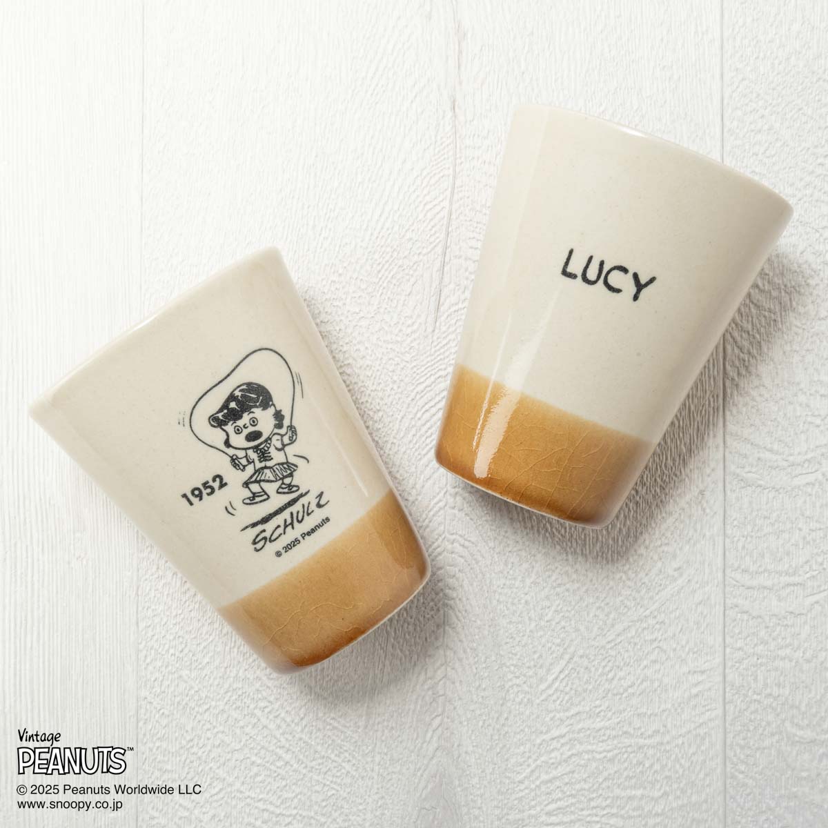 MASHICO タンブラー PEANUTS [LUCY 1952] アンバー