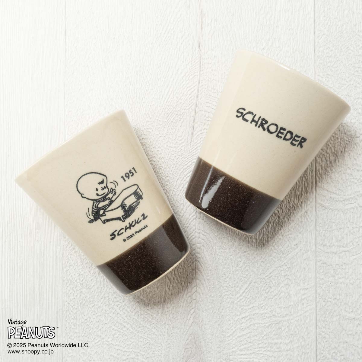 MASHICO タンブラー PEANUTS [SCHROEDER 1951] ブラック