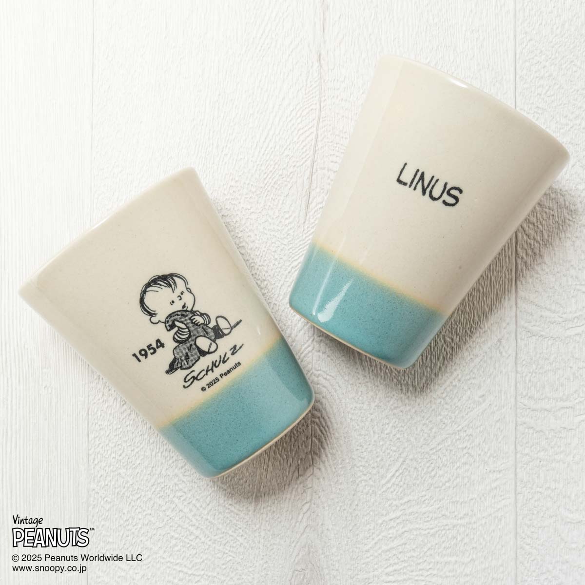 MASHICO タンブラー PEANUTS [LINUS 1954] ライトブルー