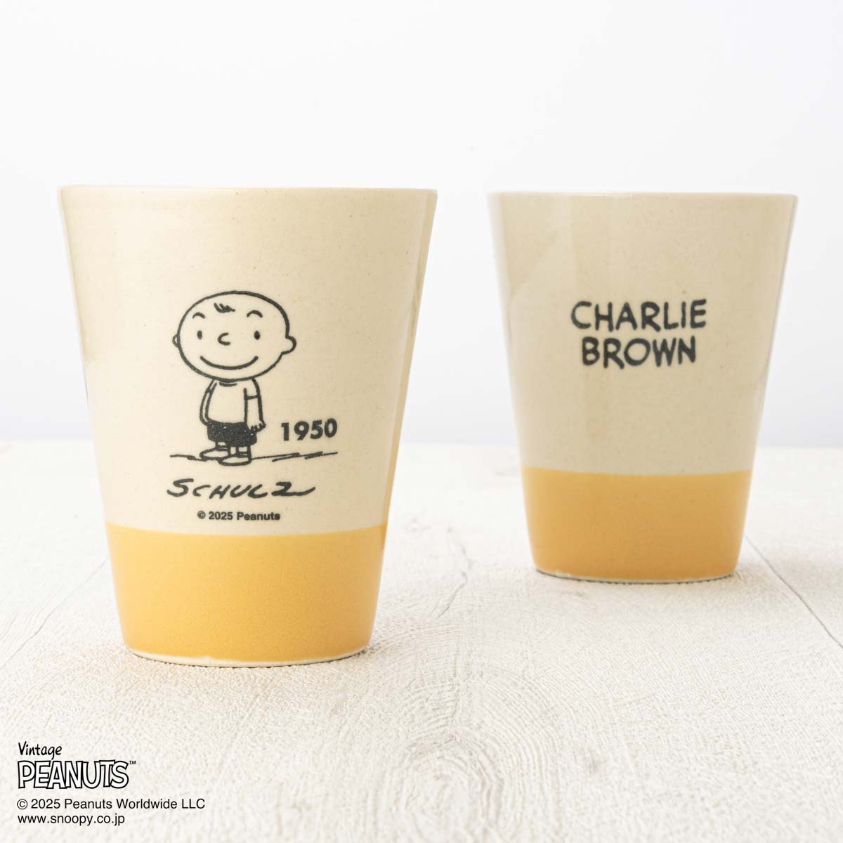 MASHICO タンブラー PEANUTS [CHARLIE BROWN 1950] イエロー