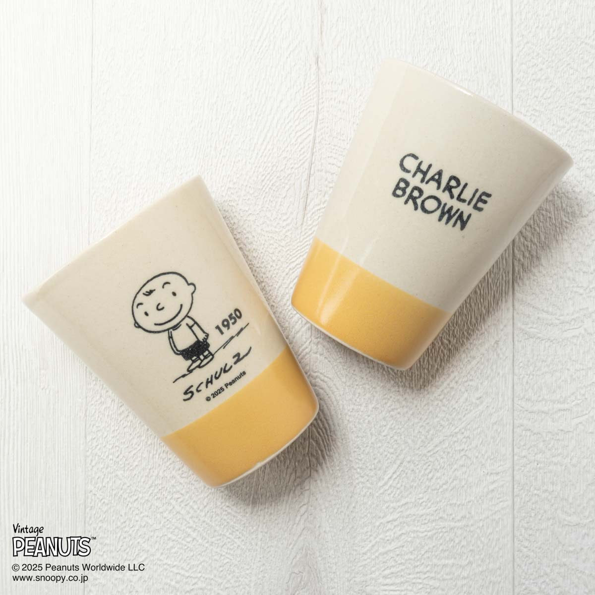 MASHICO タンブラー PEANUTS [CHARLIE BROWN 1950] イエロー