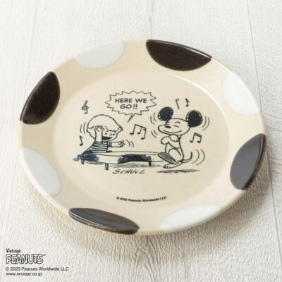 MASHICO プレート17cm PEANUTS [Hopak] ブラック/ホワイト