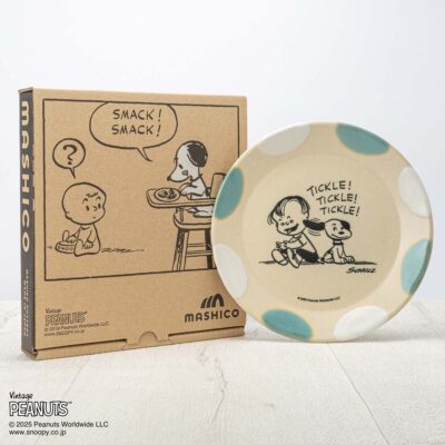 MASHICO プレート17cm PEANUTS [Tickle] ライトブルー/ホワイト