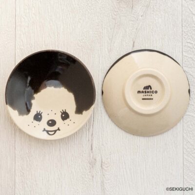 MASHICO 豆皿 モンチッチ ブラック(黒釉)