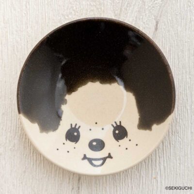 MASHICO 豆皿 モンチッチ ブラック(黒釉)
