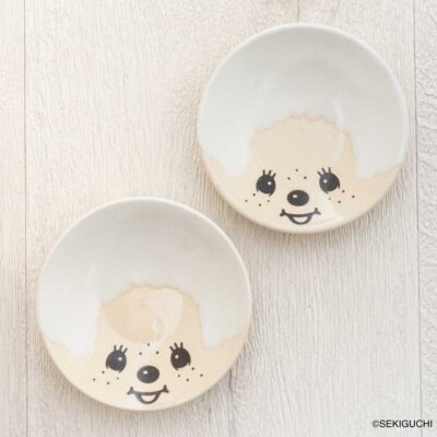 MASHICO 豆皿 モンチッチ ホワイト(糠白釉)