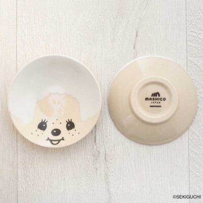 MASHICO 豆皿 モンチッチ ホワイト(糠白釉)