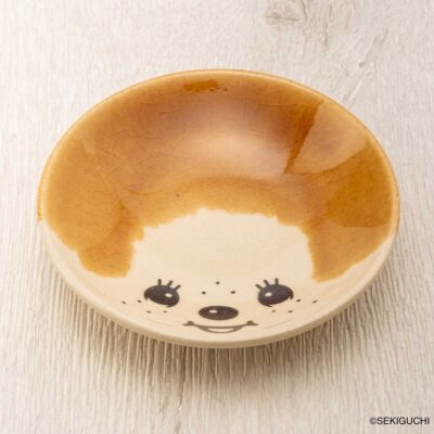 MASHICO 豆皿 モンチッチ アンバー（飴釉）