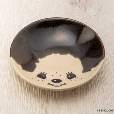 MASHICO 豆皿 モンチッチ ブラック(黒釉)